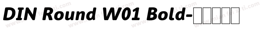 DIN Round W01 Bold字体转换